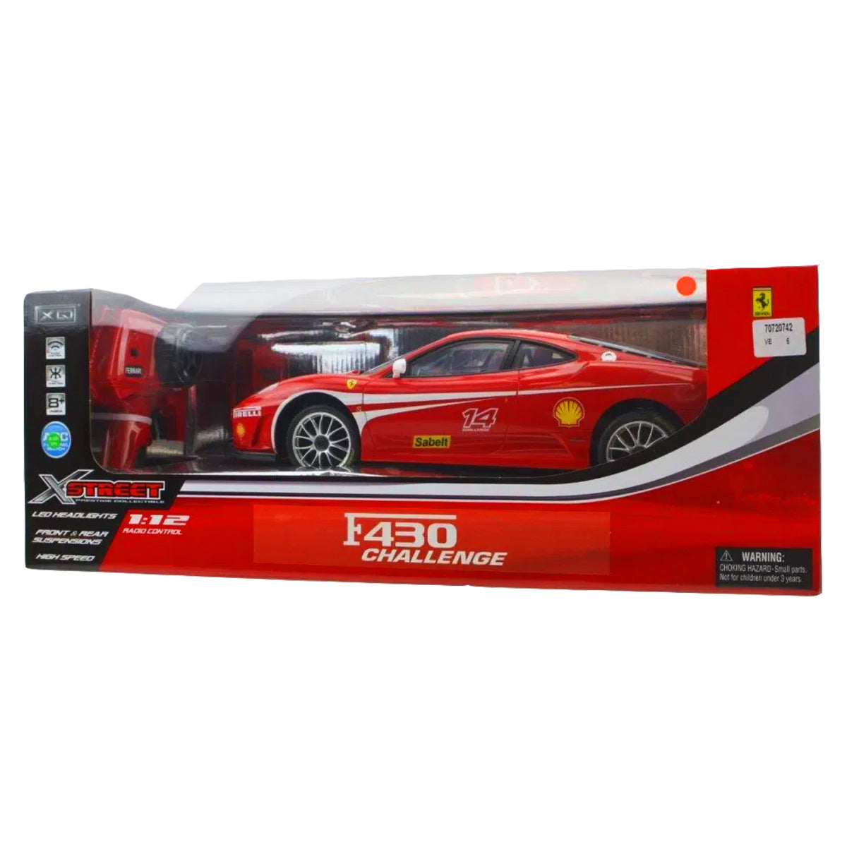 Xstreet Ferrari F430 Challenge RC Auto 1:12 für Kinder und Rennspaß
