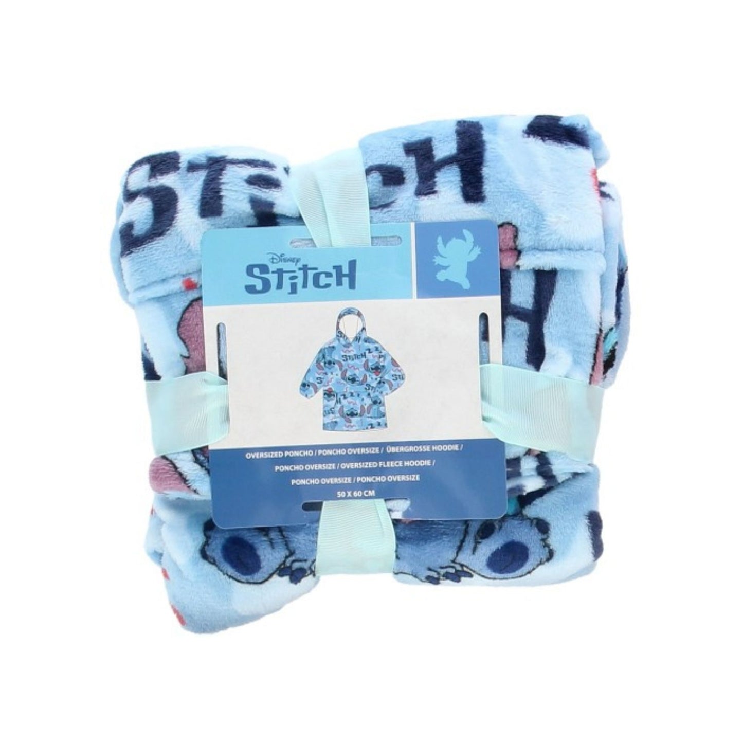 Lilo & Stitch Kapuzendecke Fleece Kuscheldecke mit Kapuze 3-6 Jahre 100 % Polyester