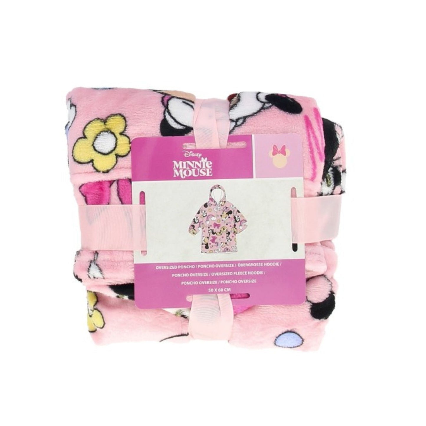 Disney Minnie Mouse Kapuzendecke Fleece Kuscheldecke für Kinder 7–12 Jahre