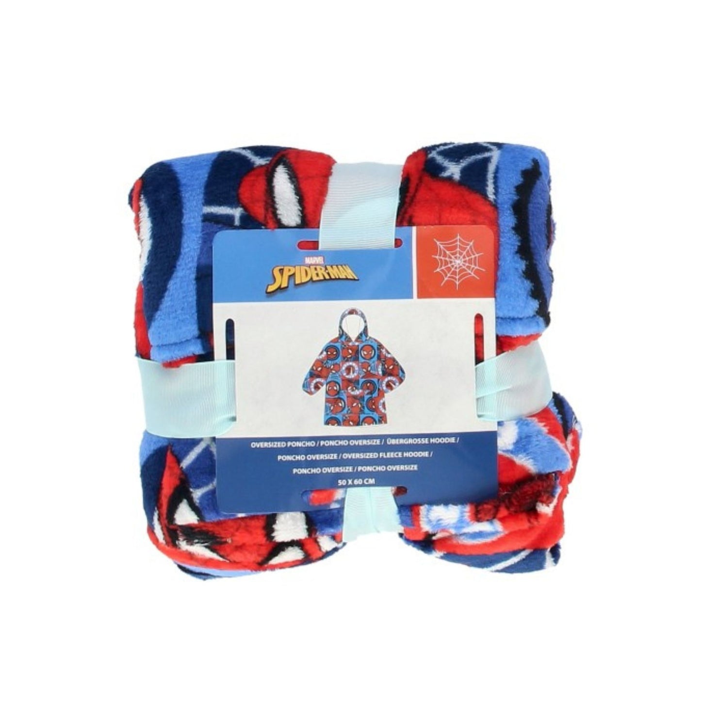 Spiderman Kapuzendecke Fleece Kuscheldecke für Kinder 7–12 Jahre