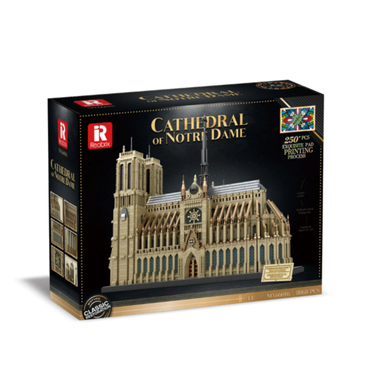 Reobrix 66016 Notre Dame Kathedrale Klemmbaustein Architekturmodell 8868 Teile ab 14