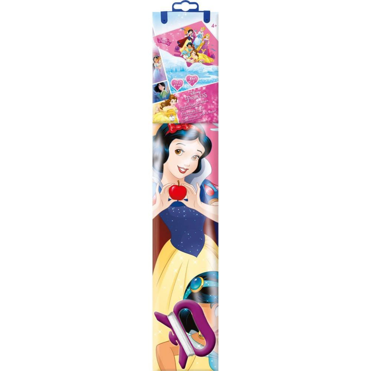 Disney Princess Flugdrachen Kinderdrachen mit Wickelgriff Schnur und Anleitung