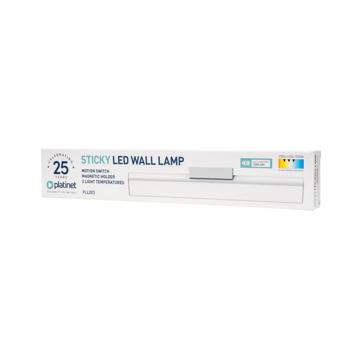 PLATINET LED Lampe 3W Bewegungssensor Magnetisch USB-C 2400mAh Weiß