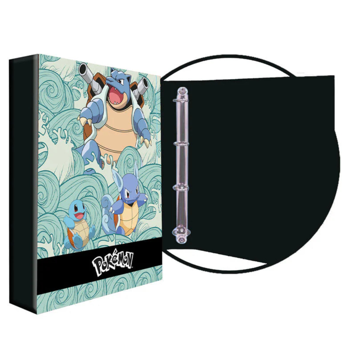 Pokémon Schiggy Sammelkarten Ordner 4 Ring Album 32 × 27 × 4 cm für Kartenhüllen und Sammelseiten