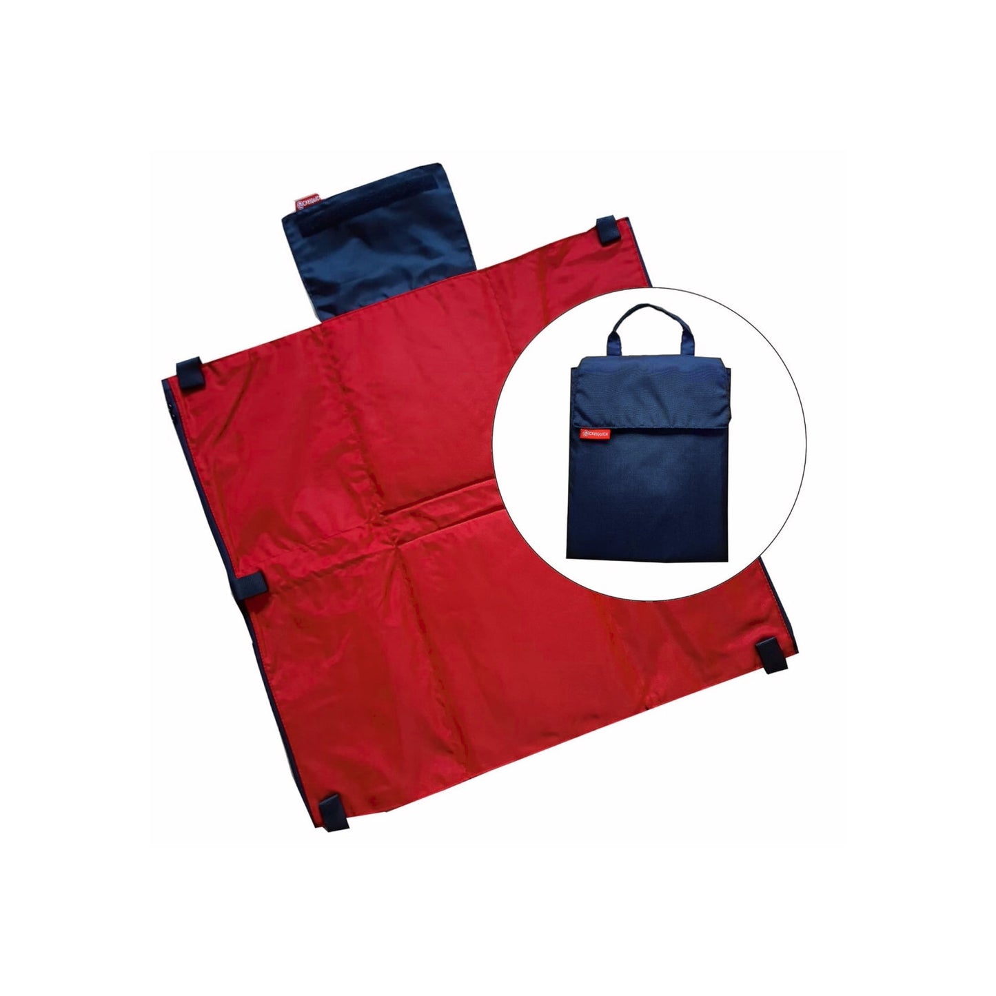 Wickelquick Tragbare Wickelunterlage – Wickeltasche mit Abrollschutz & 4 Seitentaschen