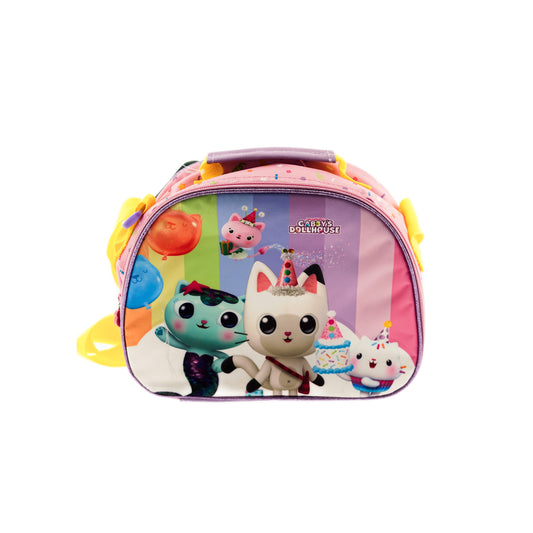 Gabby´s Dollhouse Isolierte Lunchtasche für Kinder mit verstellbarem Schultergurt