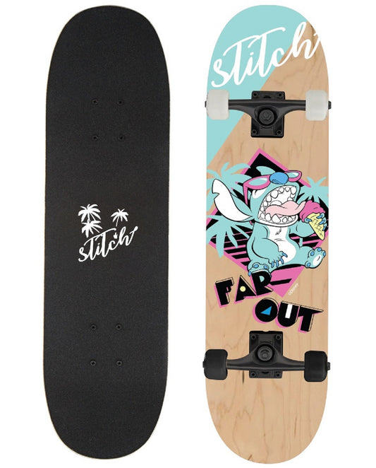 Lilo & Stitch Skateboard 31” aus 9-lagigem Ahornholz – 79 cm - ideal für Anfänger
