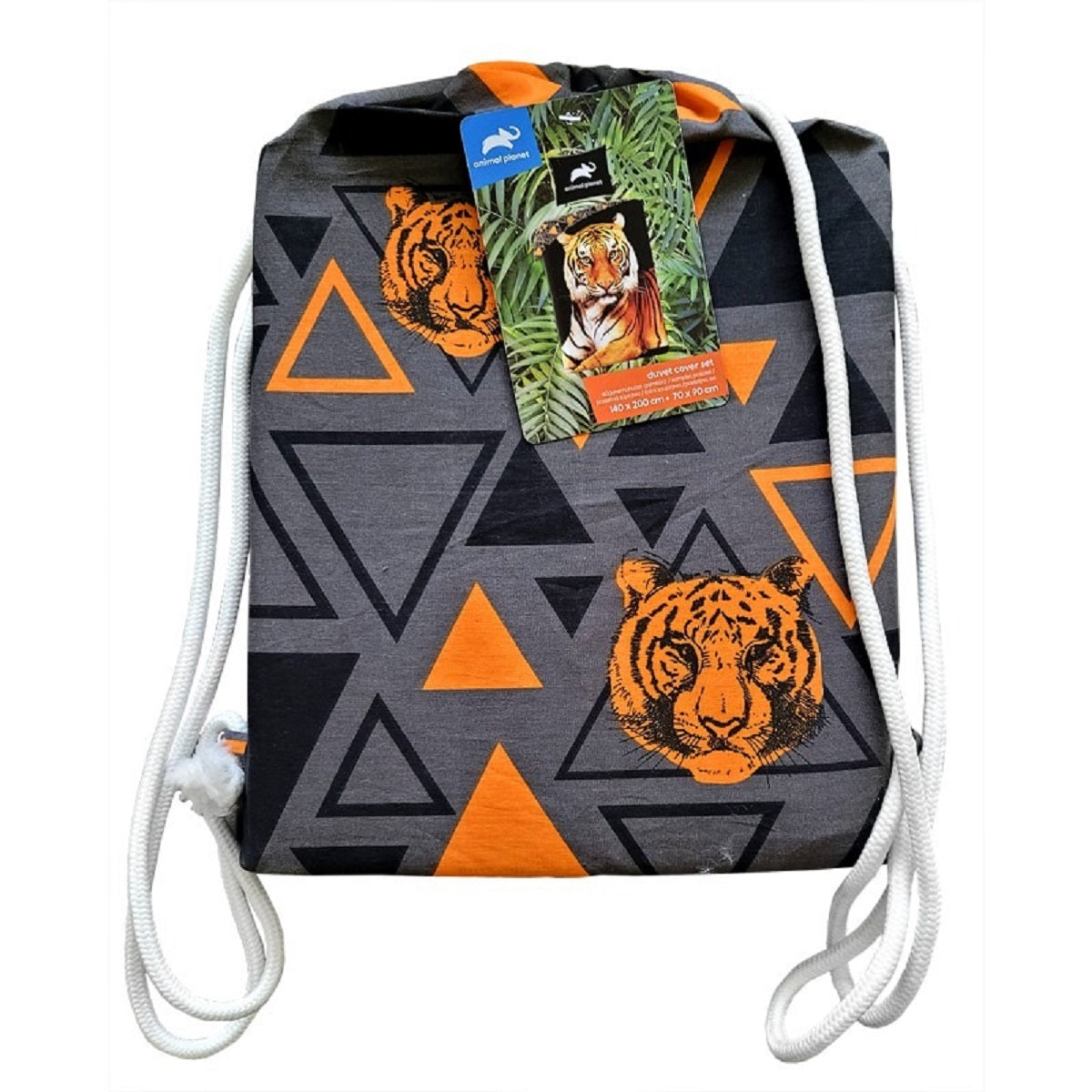Animal Planet Bettwäsche Set aus Baumwolle Bettdeckenbezug 140 × 200 cm mit 70 × 90 cm Kissenbezug