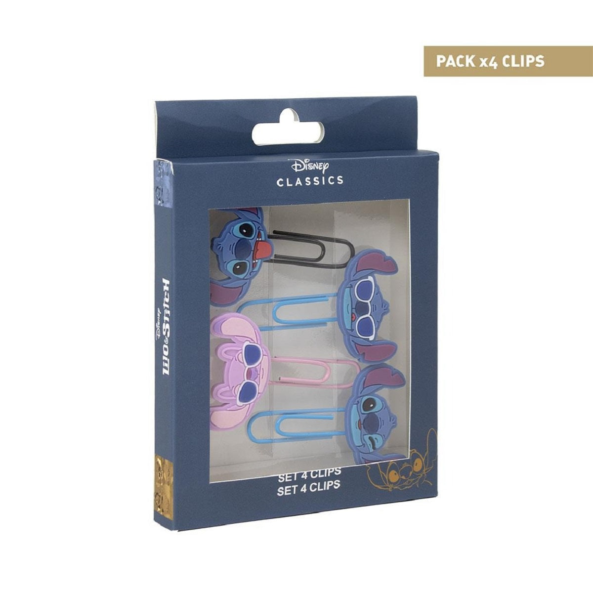 Lilo & Stitch Clips-Set – 4 Büroklammern für Notizen & Deko
