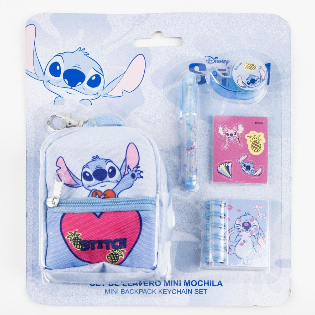 Lilo & Stitch Schreibwaren-Set im Mini-Rucksack – Kreativset für Kinder
