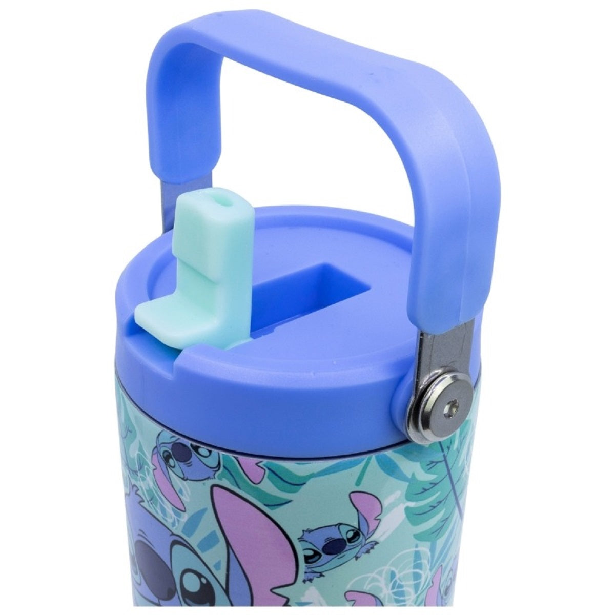 Lilo & Stitch Edelstahl Thermobecher 860 ml mit Griff und Klappdeckel