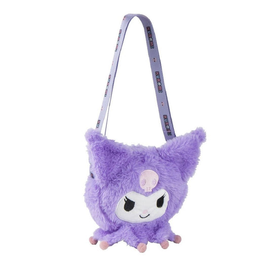 Hello Kitty Plüsch Handtasche für Kinder - Flauschige Schultertasche - Modische Umhängetasche