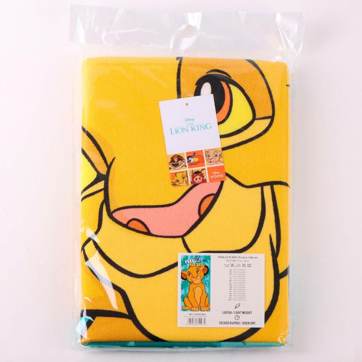 Der König der Löwen Polyester Strandtuch für Kinder 70 × 140 cm 250 gsm