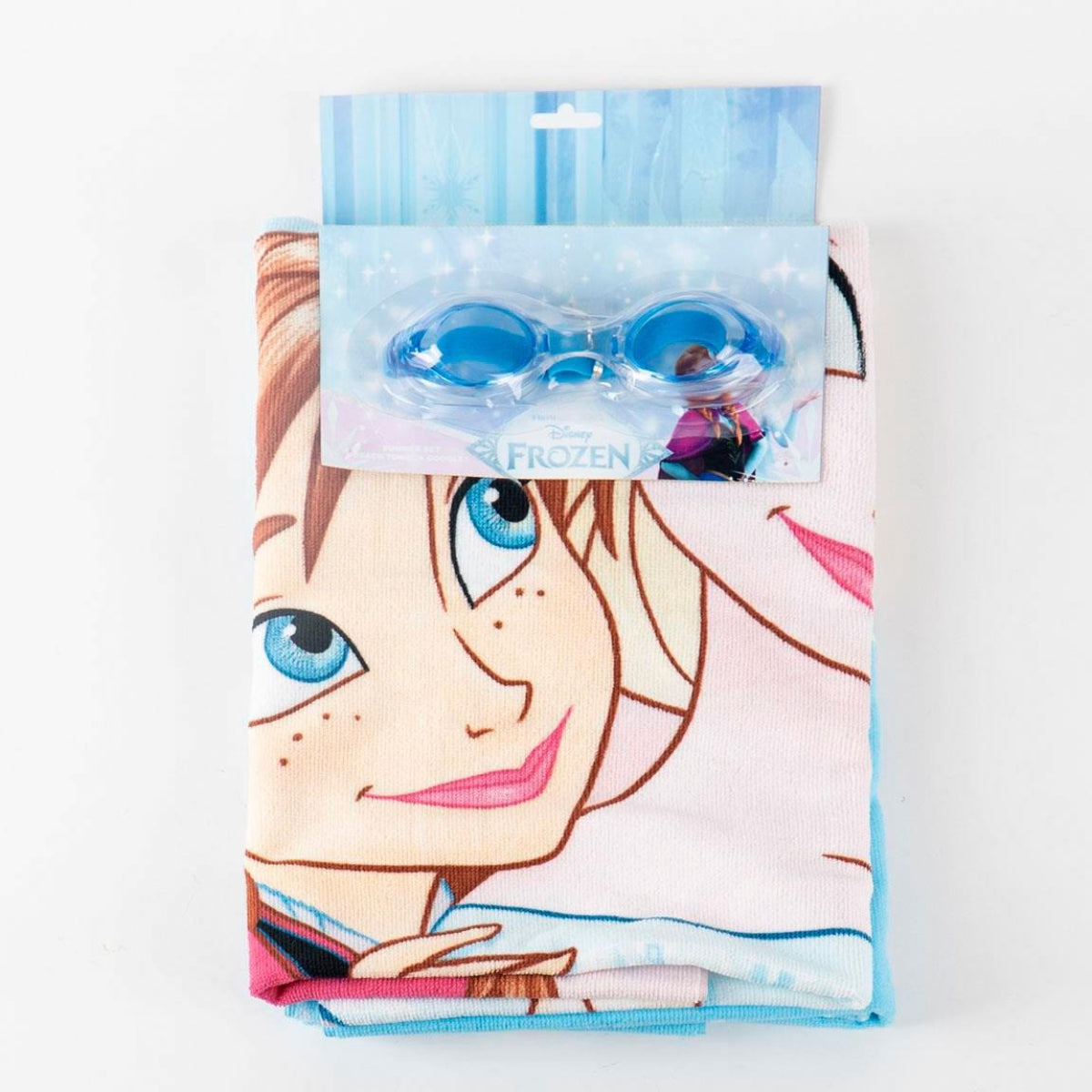 Disney Frozen Kinder Strandtuch 70 × 140 cm mit Schwimmbrille als Set