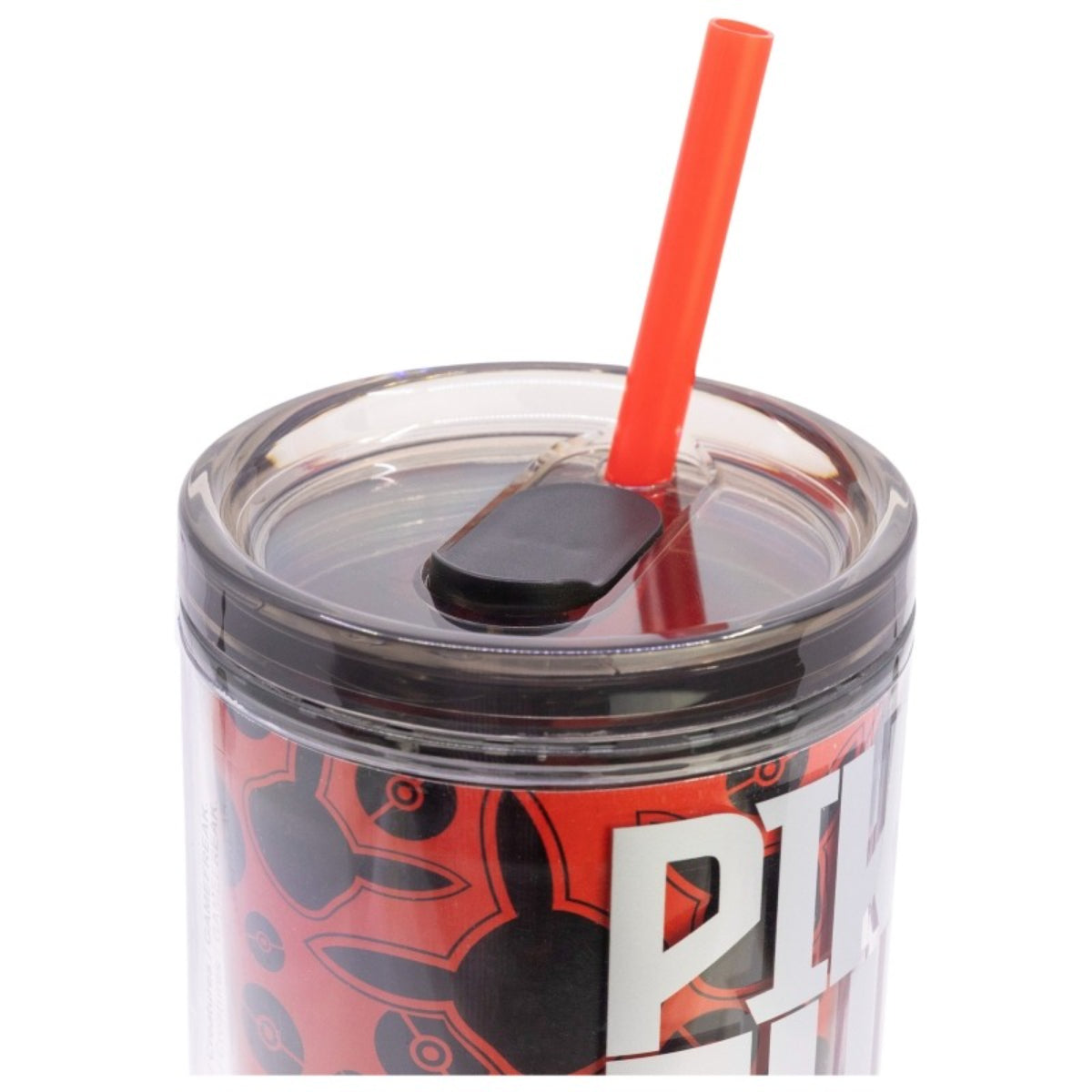 Pokemon Trinkbecher mit Strohhalm und Henkel Doppelwandig 860 ml