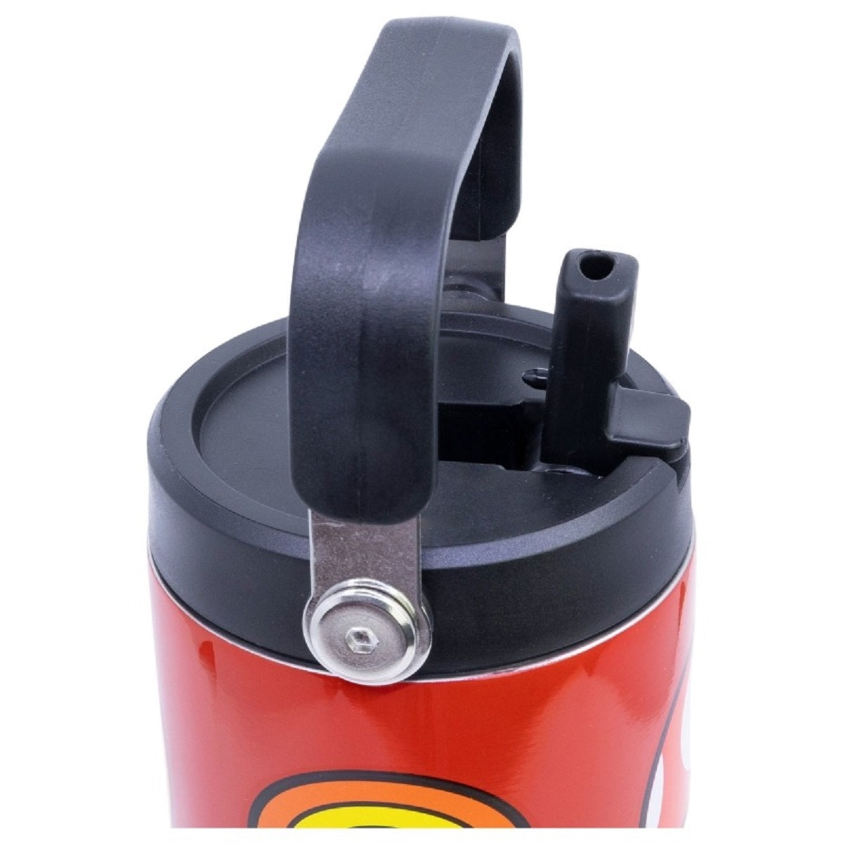 Super Mario Edelstahl Thermobecher 860 ml mit Griff und Klappdeckel