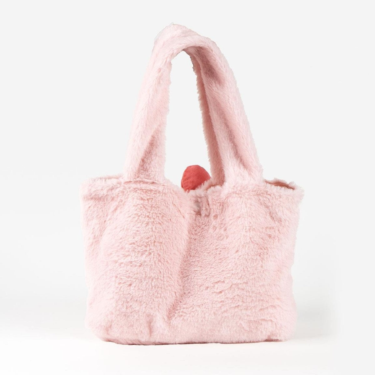 Disney Minnie Mouse Shopper Tasche aus Plüsch - Flauschige Einkaufstasche - Geräumige Tragetasche