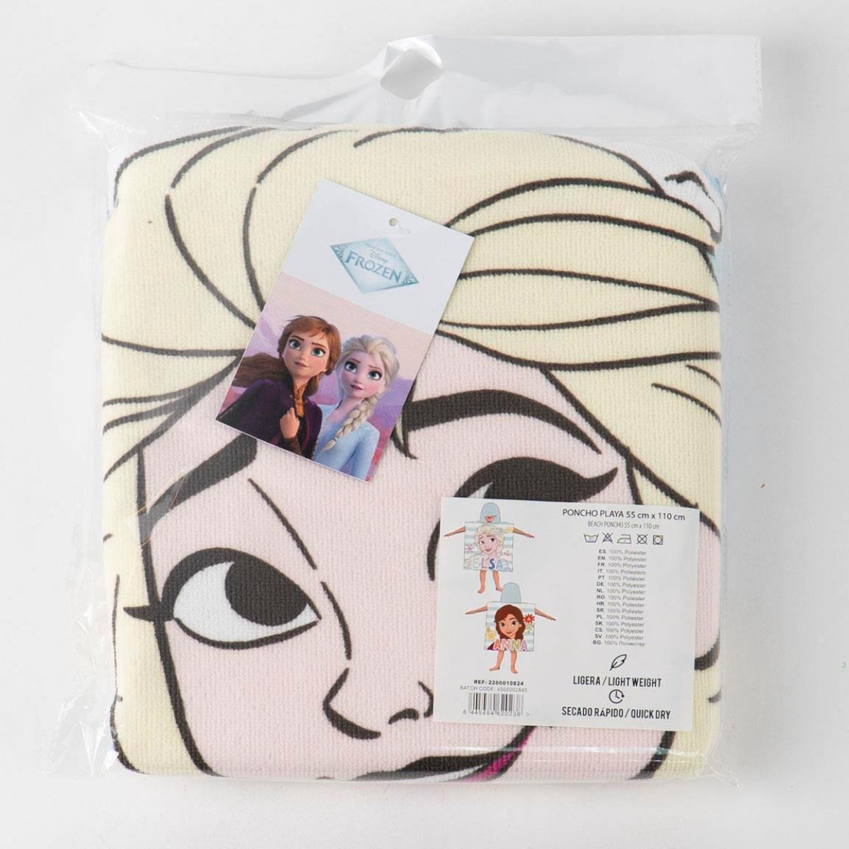 Disney Frozen Strandponcho Kinder 55 × 77 cm 250 gsm schnell trocknend