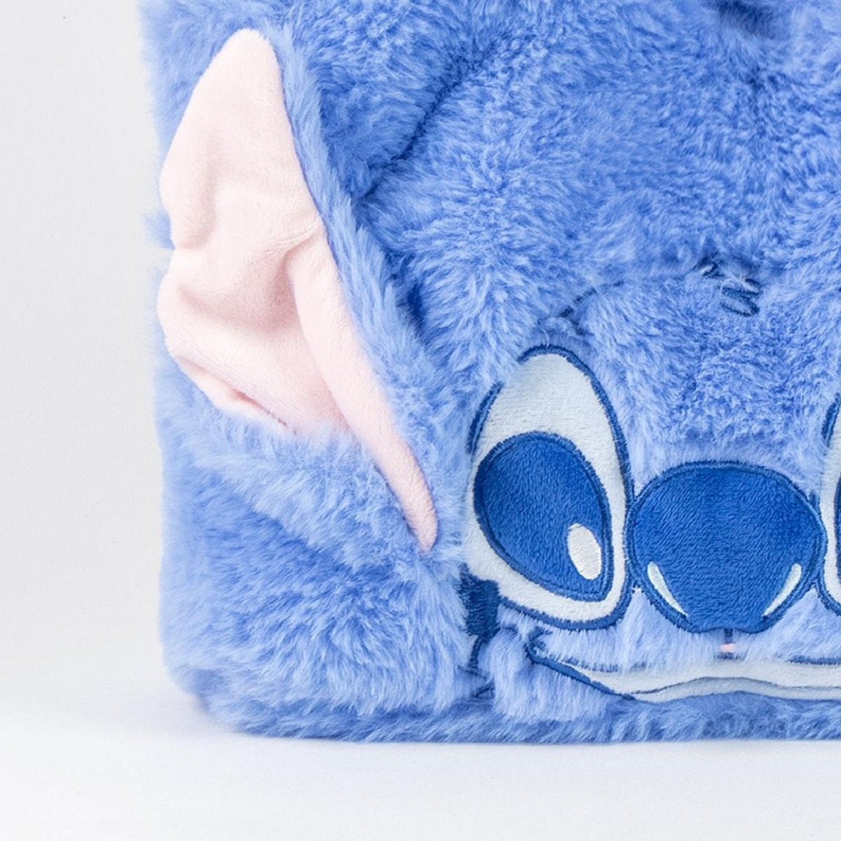 Lilo & Stitch Shopper Tasche aus Plüsch - Flauschige Einkaufstasche - Geräumige Tragetasche