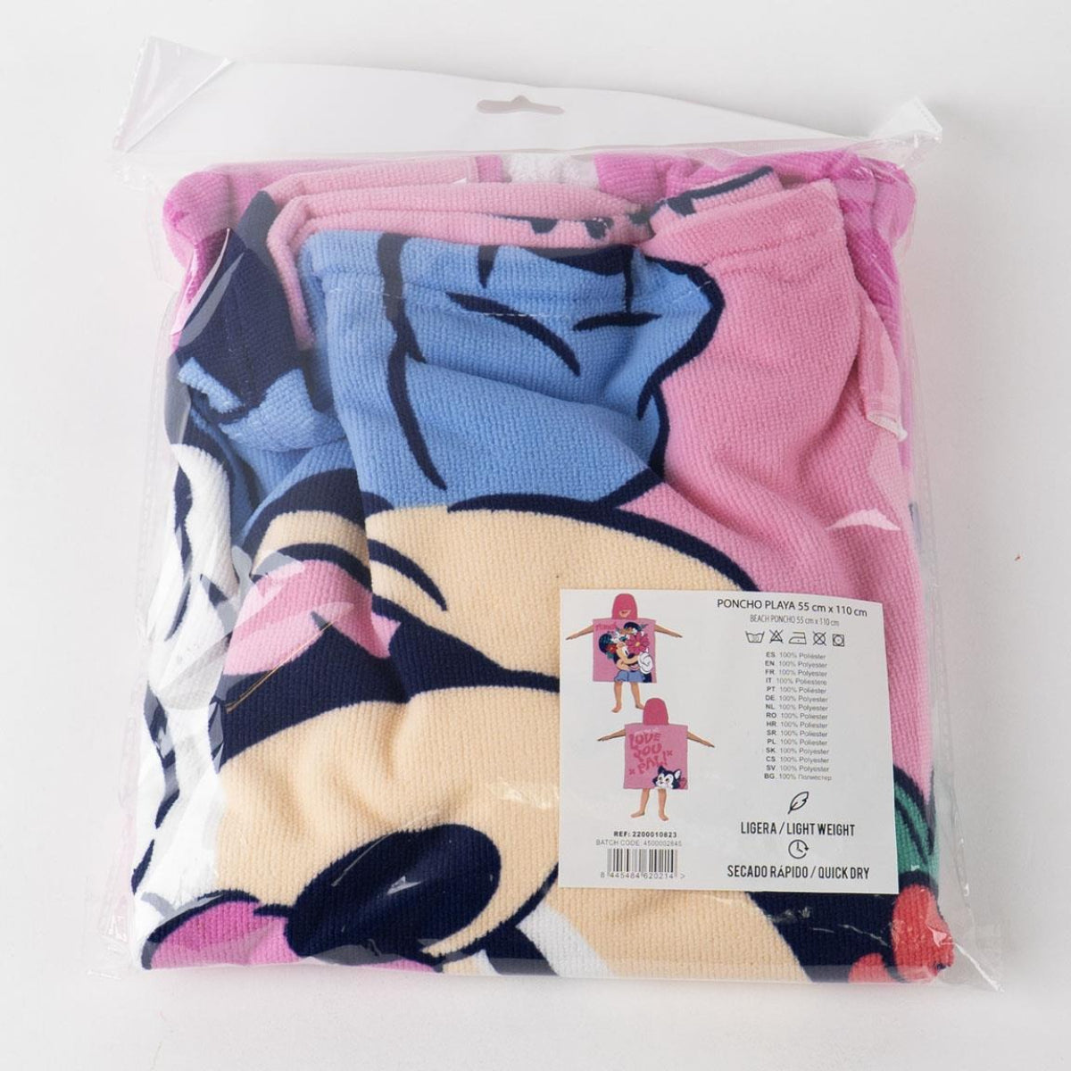 Disney Minnie Mouse Strandponcho Kinder 55 × 77 cm 250 gsm schnell trocknend