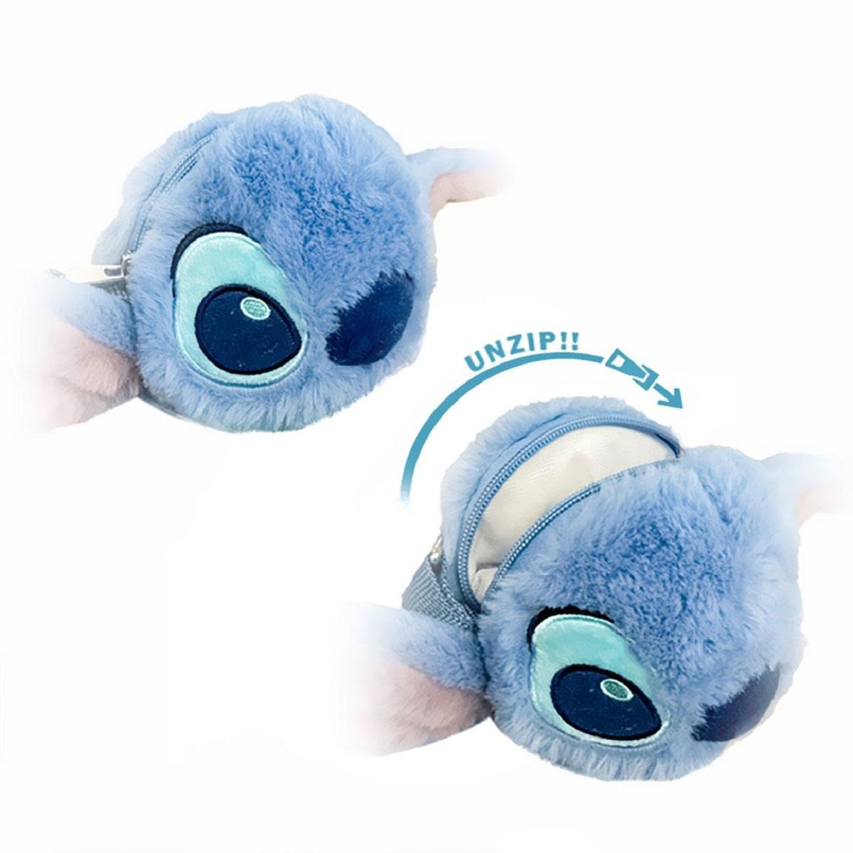 Lilo & Stitch Plüsch Handtasche für Kinder - Flauschige Schultertasche - Modische Umhängetasche