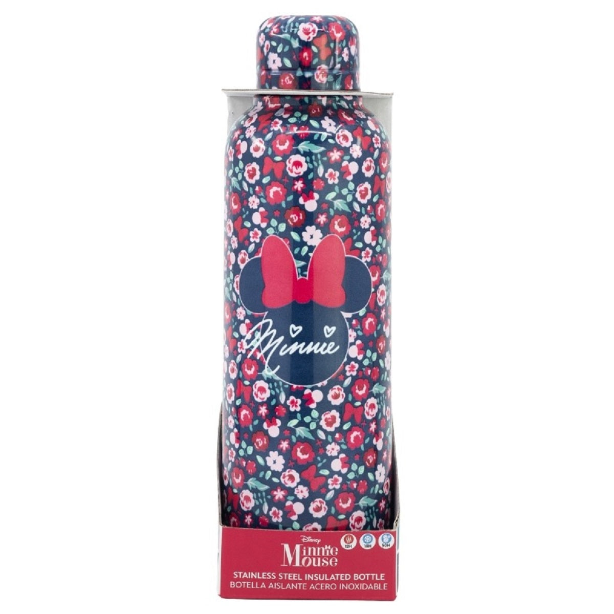 Disney Minnie Mouse Isolierte Edelstahl Trinkflasche Thermotrinkflasche 515 ml