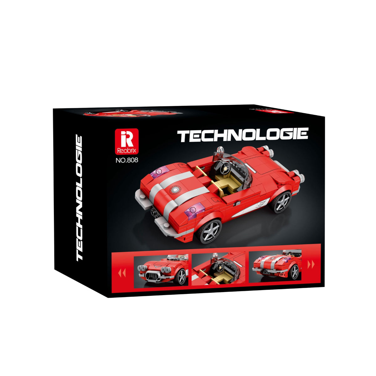 Reobrix 808 Sportwagen C1 1:24 Klemmbaustein Auto 311 Teile ab 14