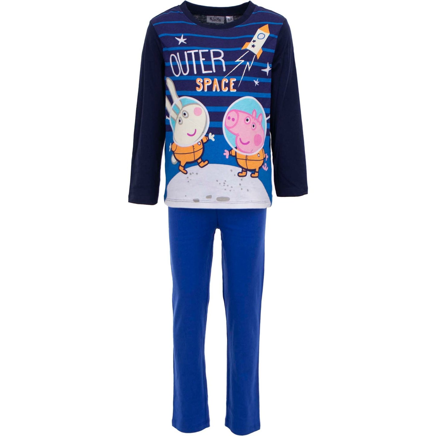 Peppa Pig Schlafanzug aus Baumwolle Komfortabler Nachtanzug Homewear Pyjama für Kinder