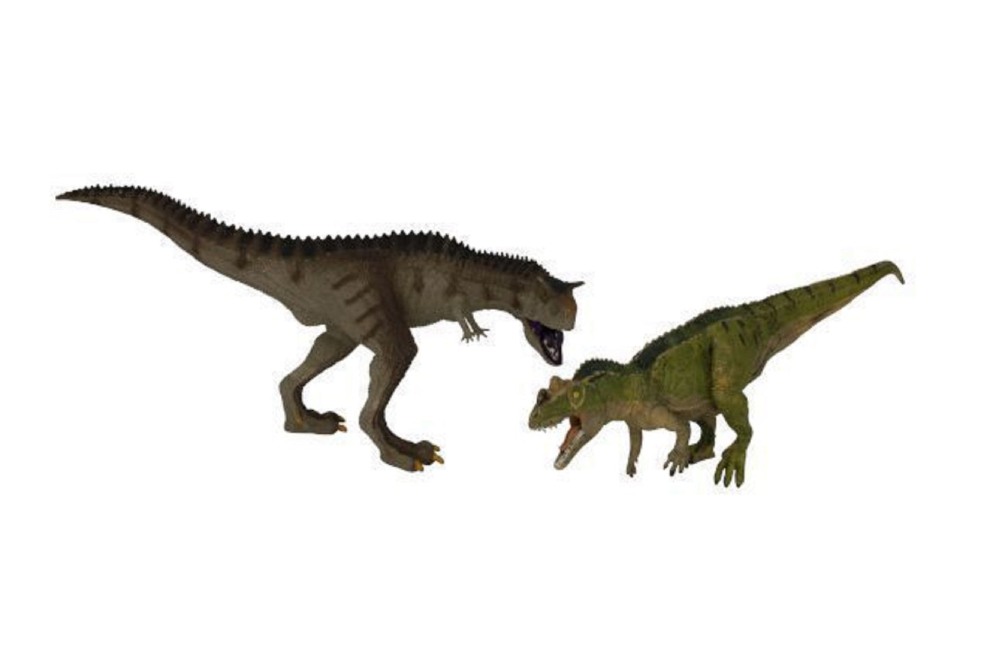 Jollity 2-Pack Carnotaurus Detailreiche Dinosaurier für kreative Spielwelten