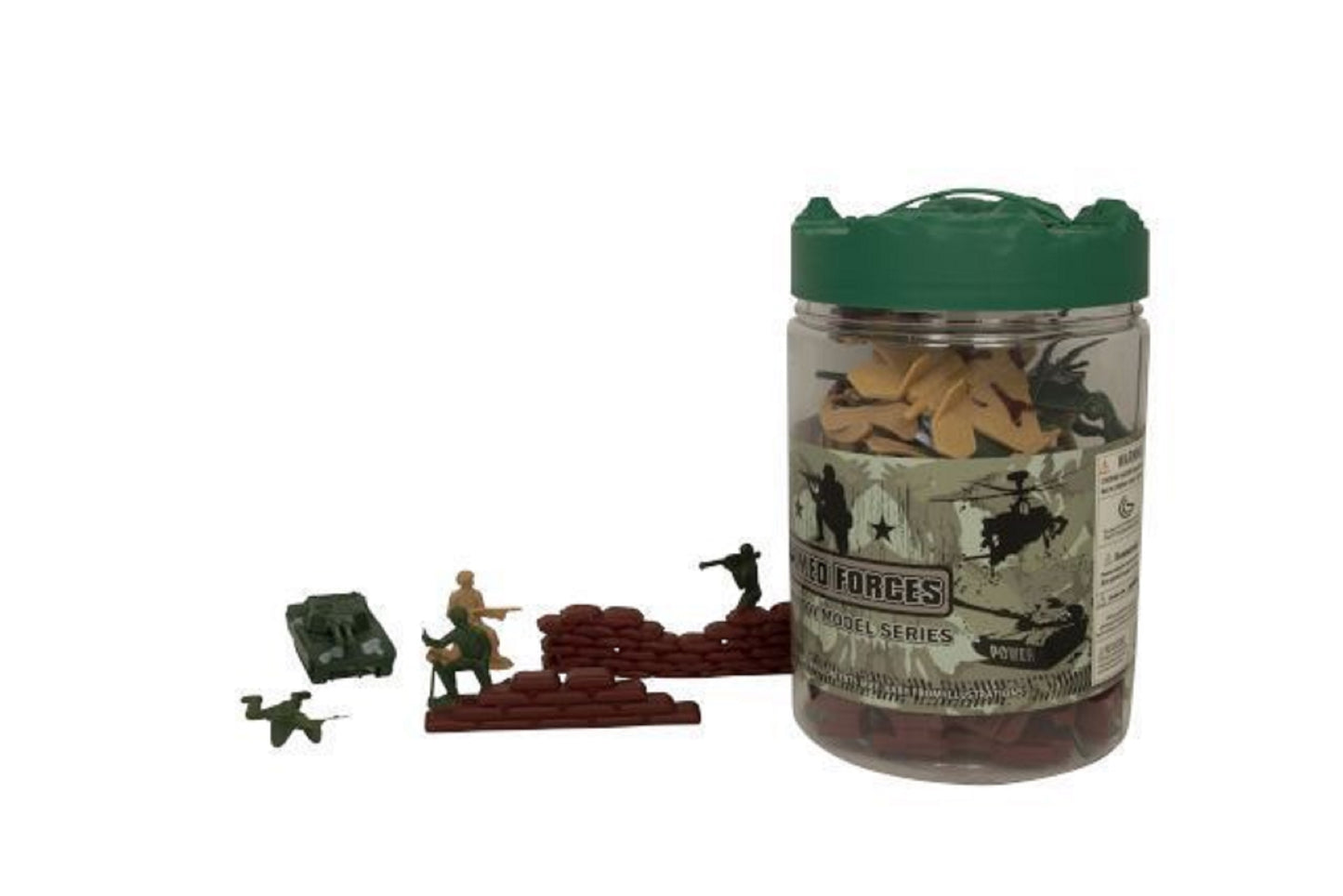JollyFigures Spielzeugkiste mit Armee-Puppen Figures