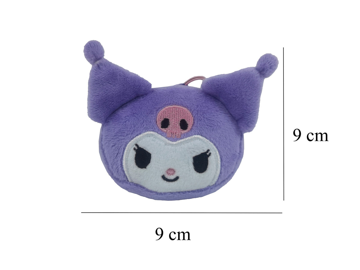 Sanrio Kuromi 3D Schlüsselanhänger Plüsch für Fans Alltag und Geschenkidee