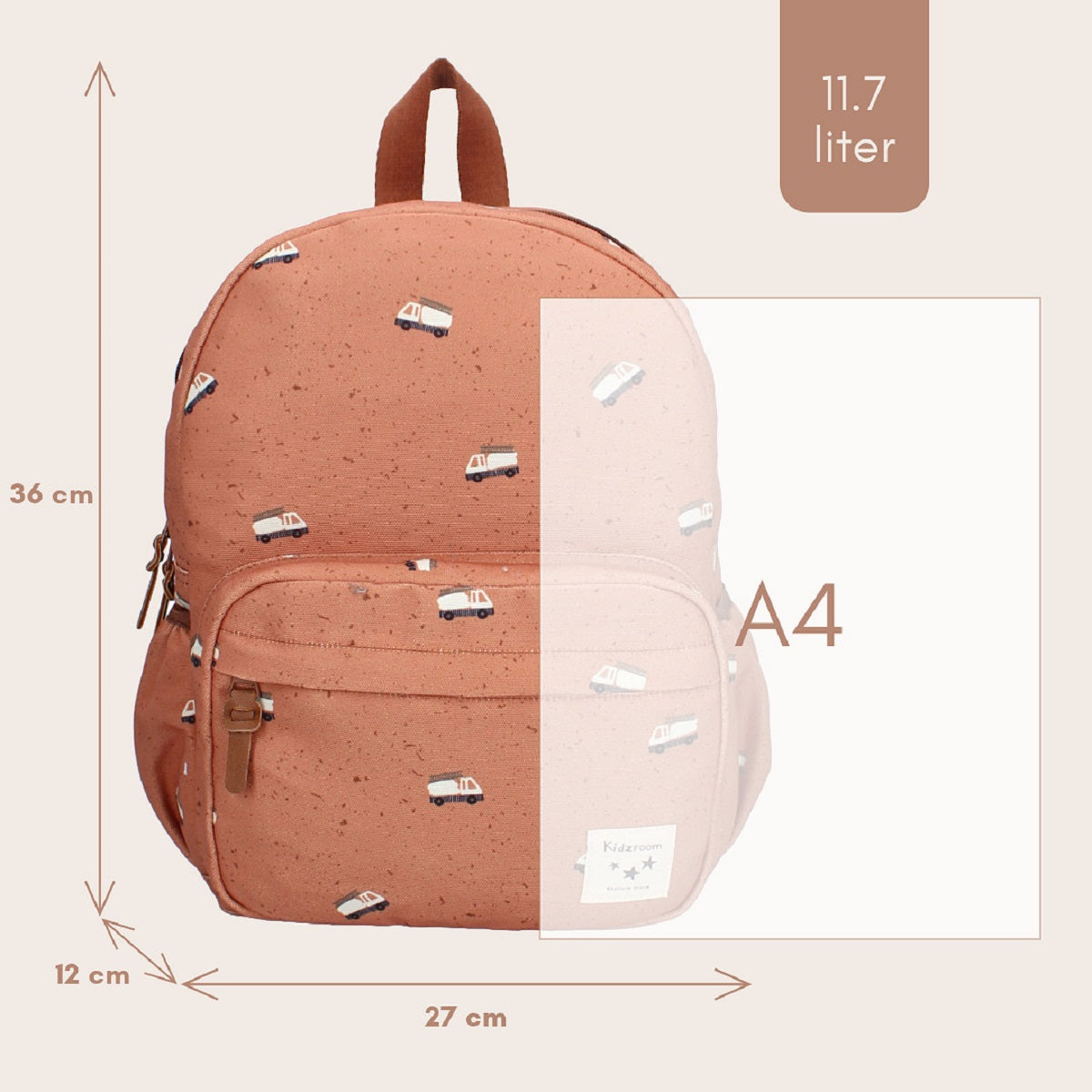 Kidzroom Turin Rucksack – Enchanted Memories Blumen Rucksack für Kinder