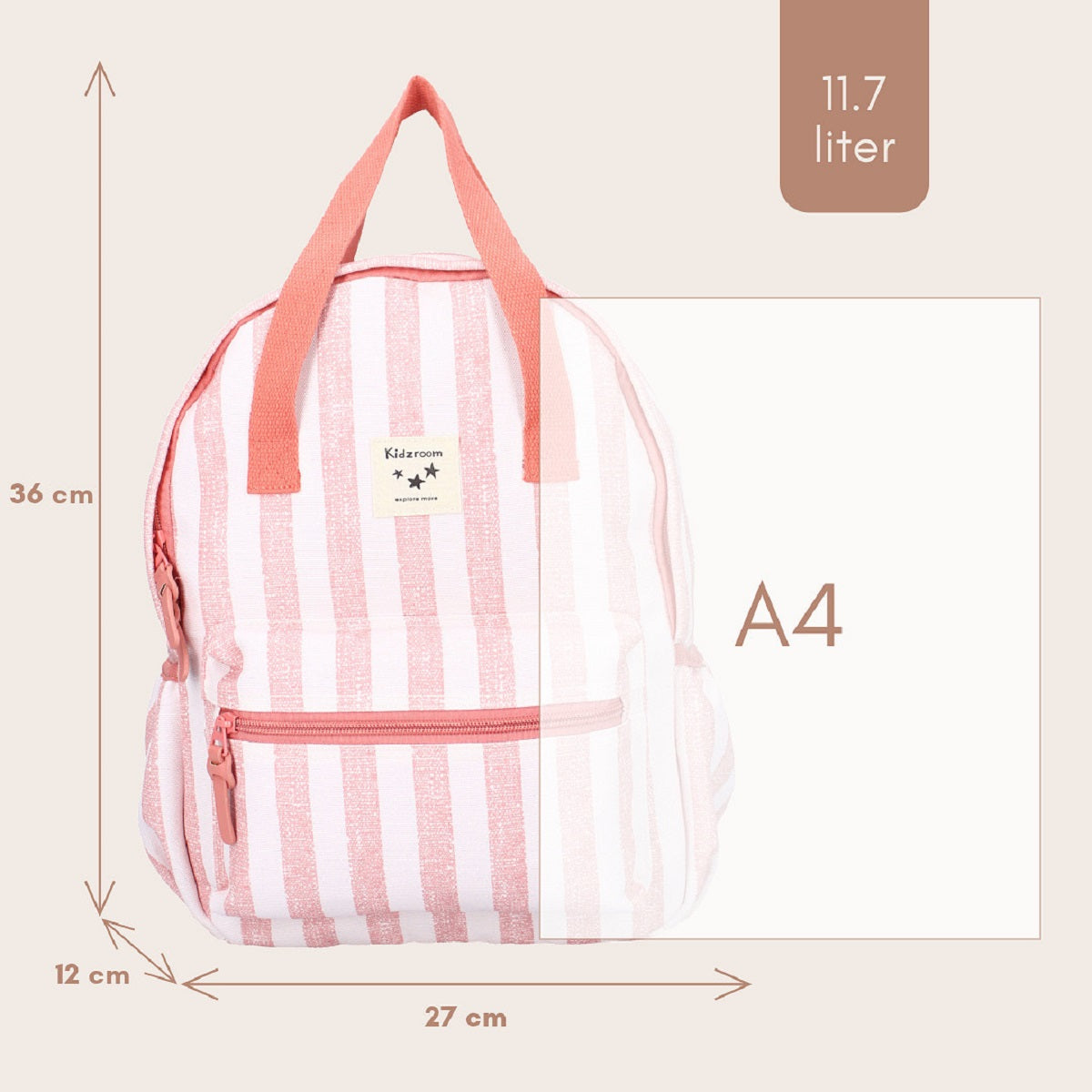 Kidzroom Turin Rucksack Enchanted Memories Blumen Rucksack für Kinder