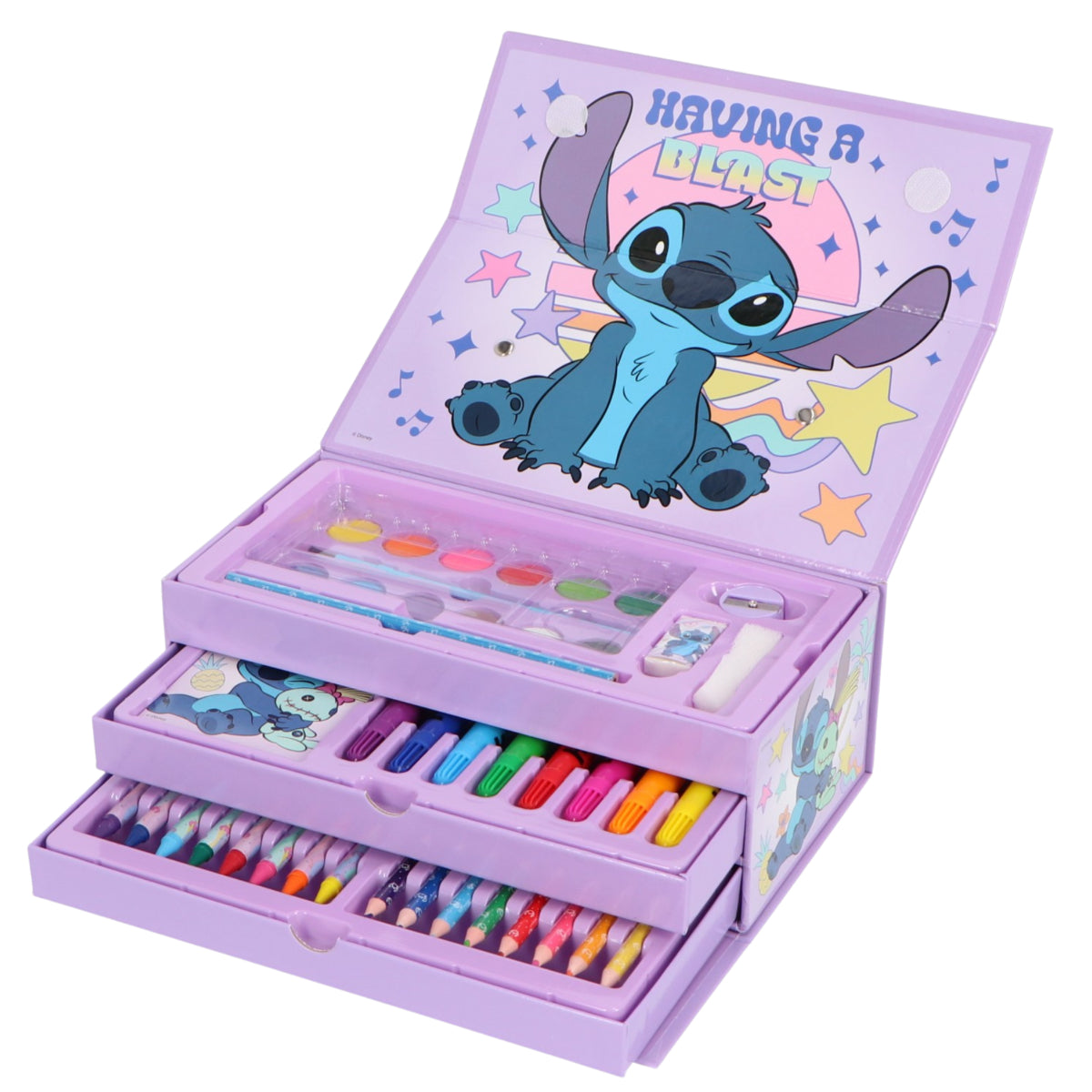 Disney Lilo & Stitch Malkasten mit Schublade Kinder Malset ab 3 Jahren
