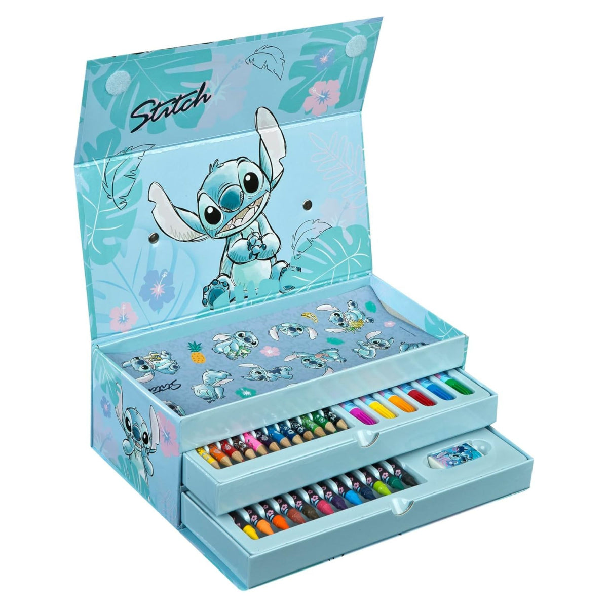 Disney Lilo & Stitch Malkasten mit Schublade Kinder Malset ab 3 Jahren