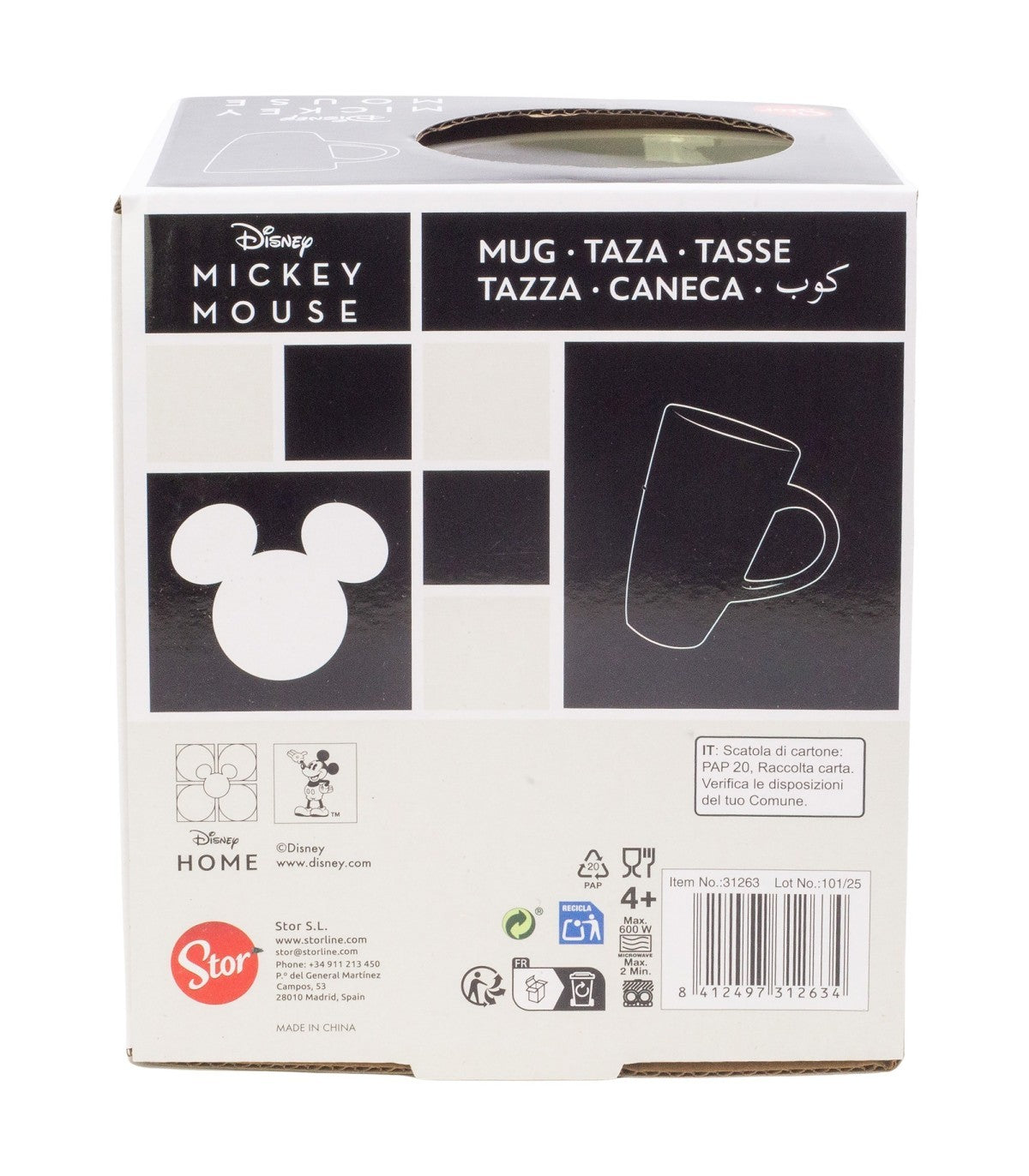 Disney Mickey Mouse Keramiktasse 695 ml Elite Mug Geschenkbox