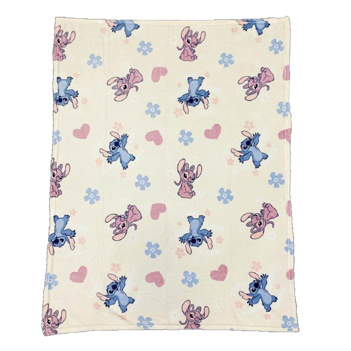 Lilo & Stitch Kuscheldecken-Set 110x150 cm Flauschige Decke & warme Mütze