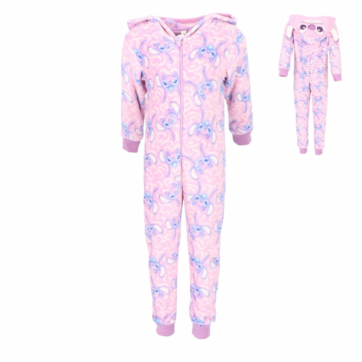 Lilo & Stitch atmungsaktiver Korallen-Fleece Onesie für Kinder Schlafanzug