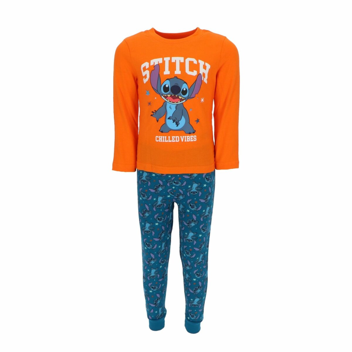 Lilo & Stitch atmungsaktiver Pyjama Schlafanzug für Kinder Baumwolle