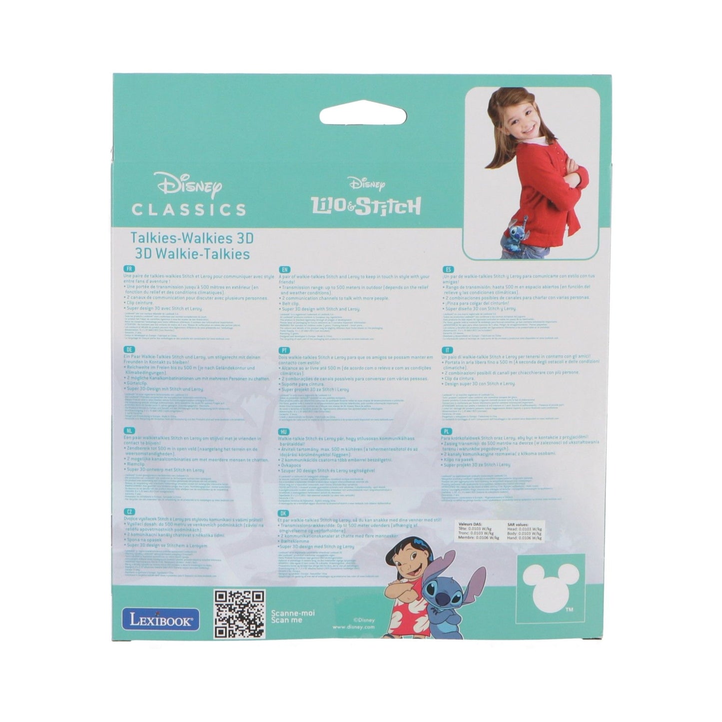 Lilo & Stitch Walkie-Talkies 3D-Design für kleine Abenteurer