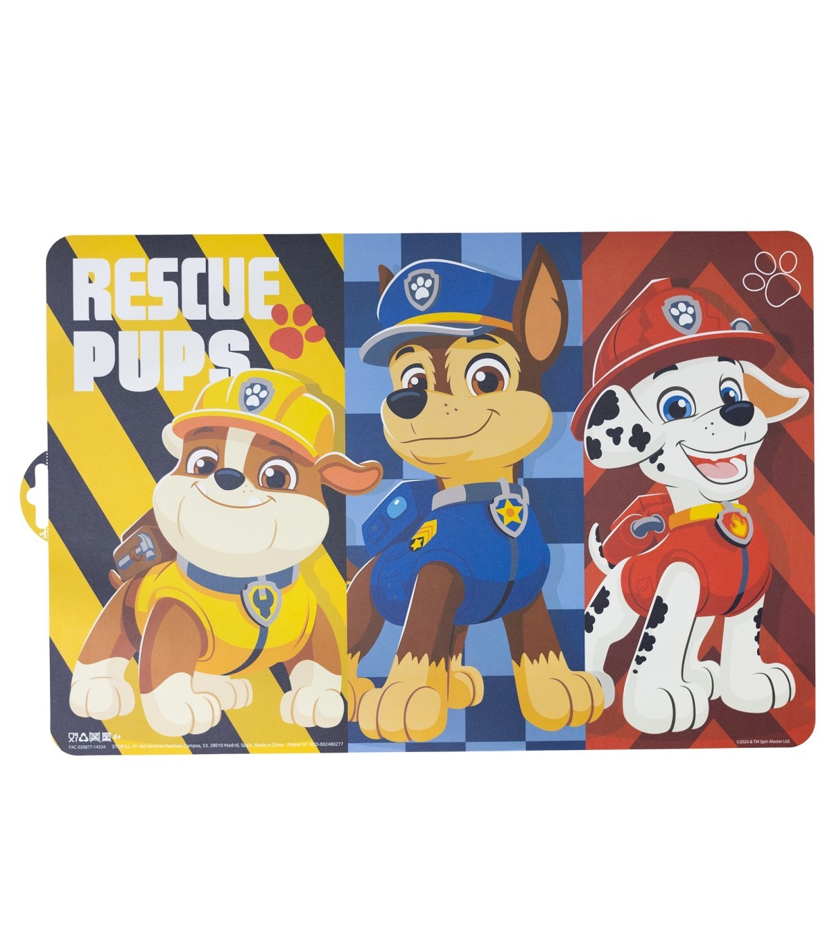 Paw Patrol Platzdeckchen Kinder Tischunterlage 43 x 28,1 cm zum Schutz der Tischfläche