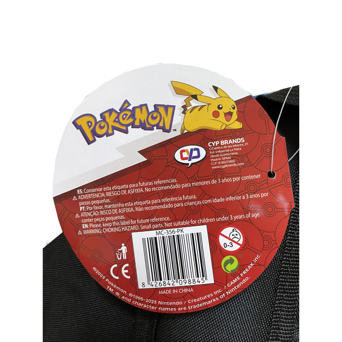 Pokémon Colorful Jugendrucksack Schulrucksack 43 cm mit Laptopfach Seitenfach gepolstertem Rücken