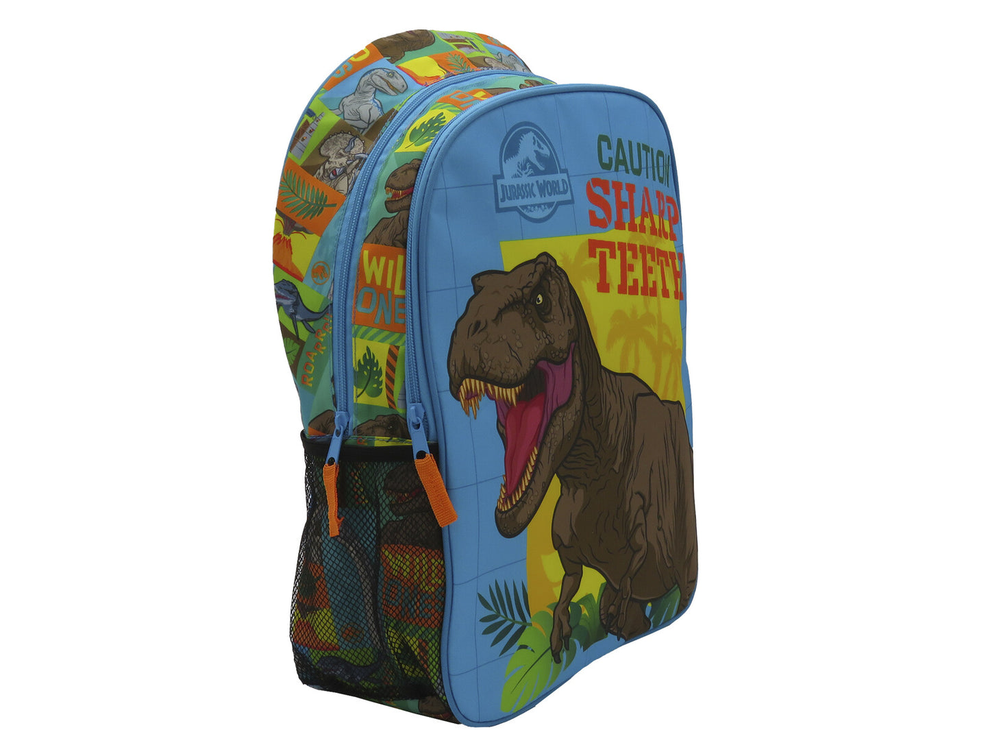 Jurassic World Kinder Rucksack 31 × 12 × 41 cm Schulrucksack mit 2 Fächern und 2 Seitennetzen