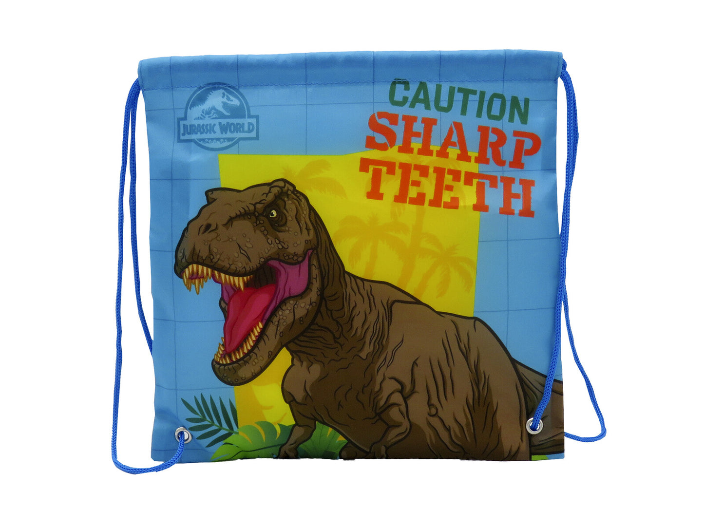 Jurassic World Snackbeutel 25 × 25 × 1 cm Brottasche mit Kordelzug für Schule Kindergarten und unterwegs
