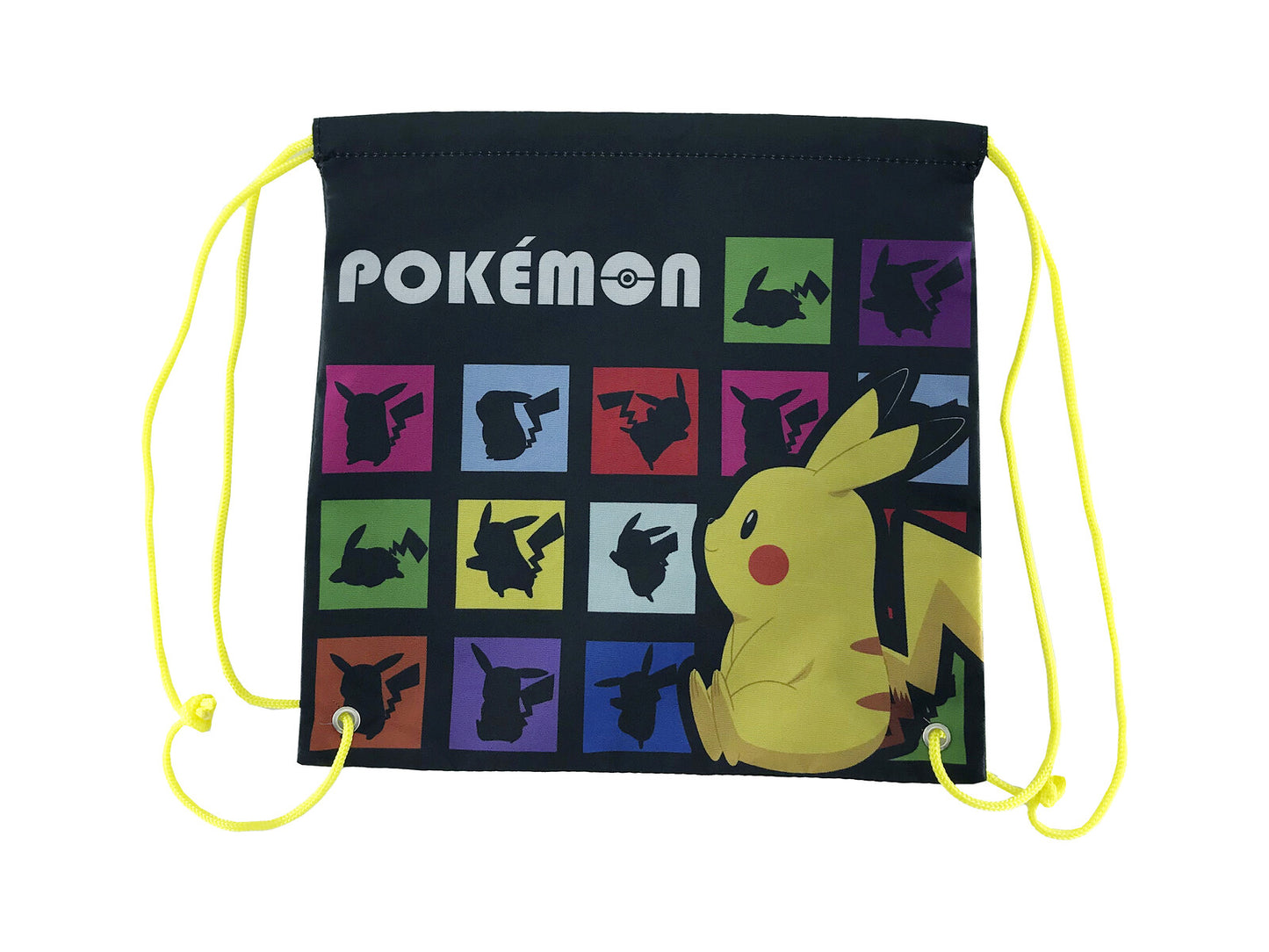 Pokémon Snackbeutel 25 × 25 × 1 cm Brottasche mit Kordelzug für Schule Kindergarten und unterwegs