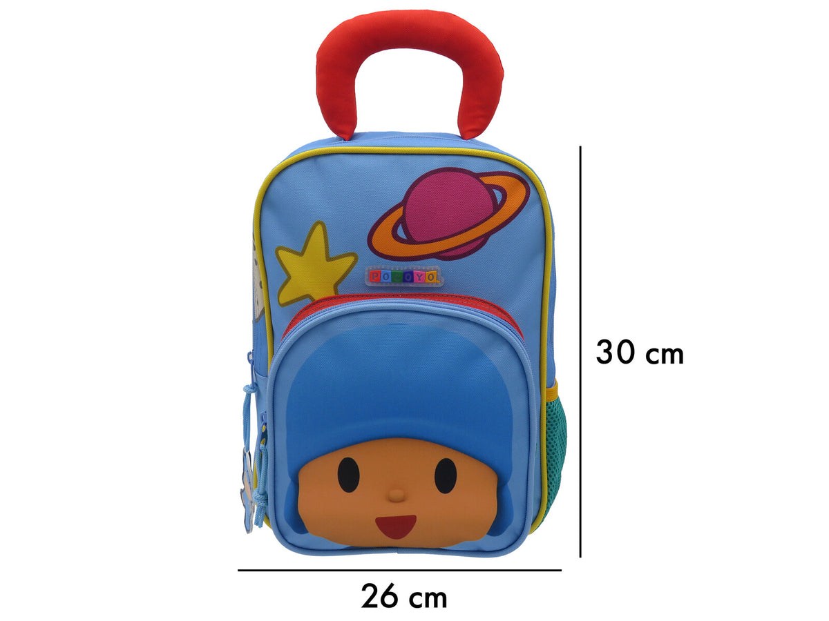 Pocoyó Kinderrucksack 30 cm mit Frontfach für Kindergarten Schule Freizeit