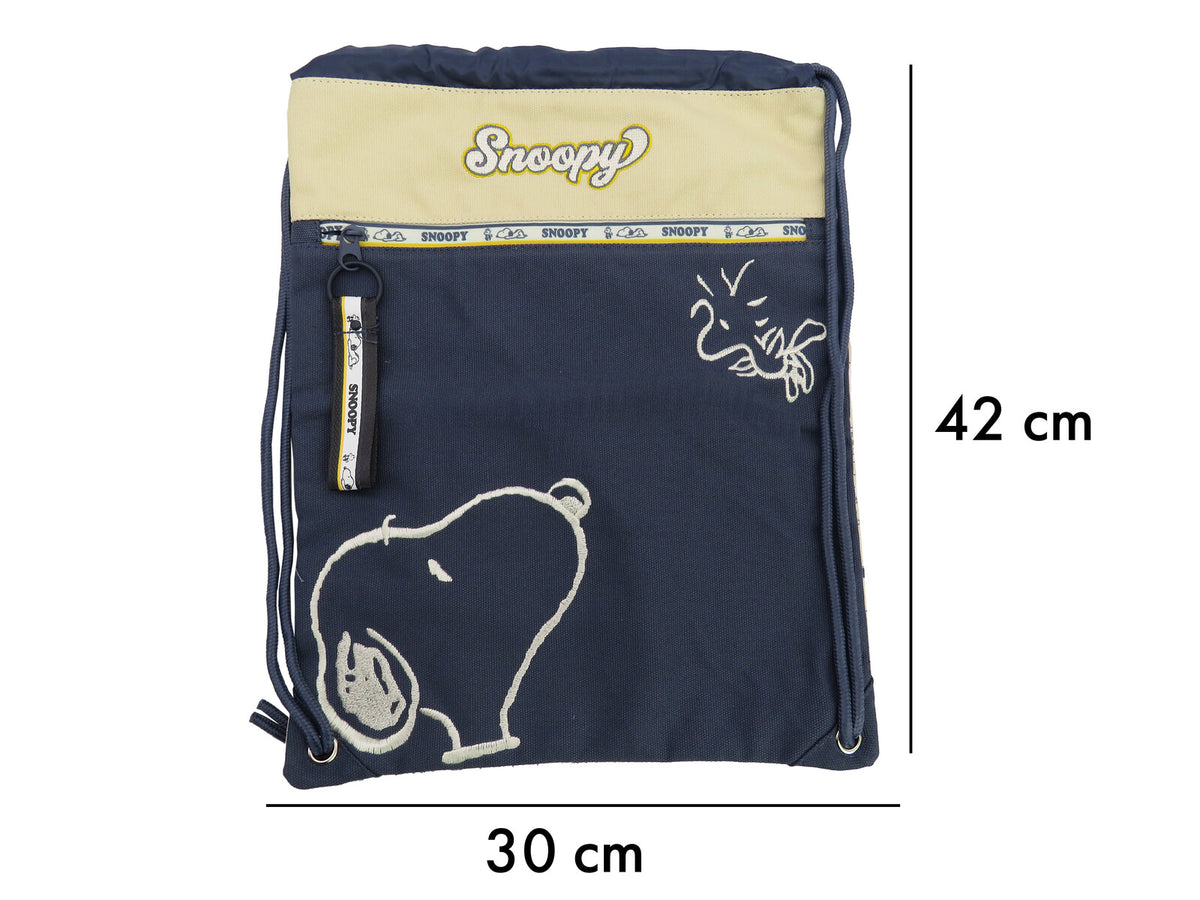 Snoopy Turnbeutel 42 × 30 cm Sportbeutel Kinder mit Kordelzug