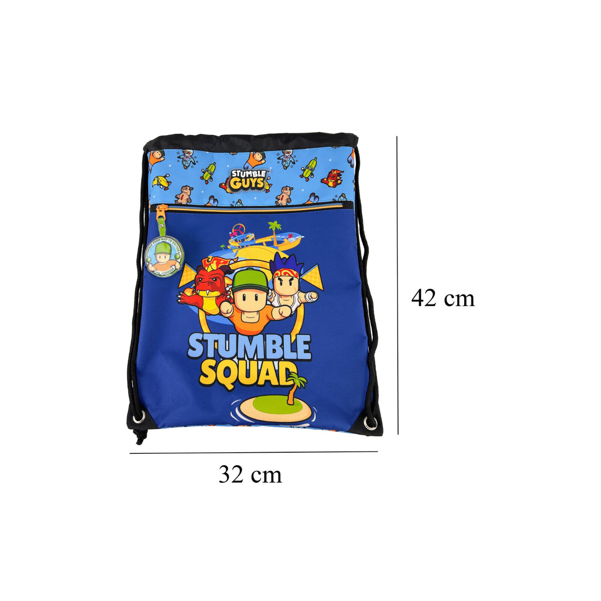 Stumble Guys Turnbeutel Mochila Saco Sportbeutel Schule Freizeit 42 cm