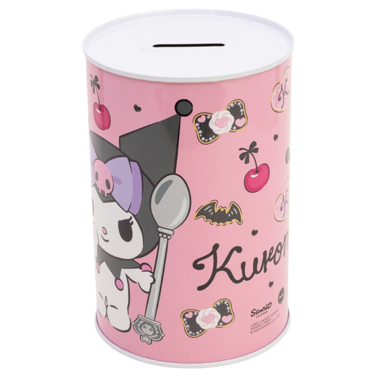 Hello Kitty Kuromi Spardose bedruckt aus Metall 15 × 10 × 10 cm
