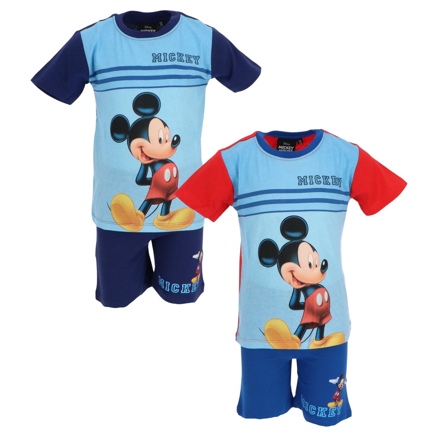 Mickey Mouse Shortama – Kinderpyjama & Sommer Schlafanzug aus 100% Baumwolle